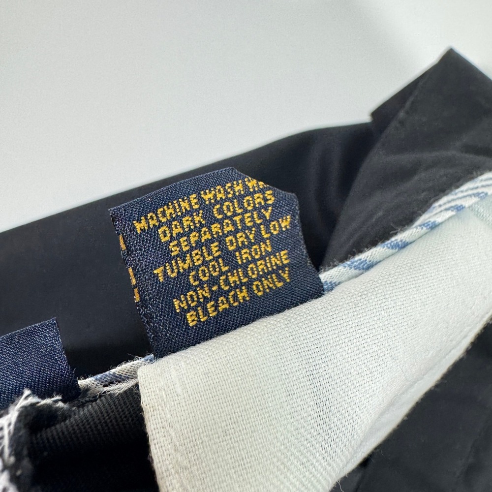 Tommy Hilfiger Mens 38x34 Fit 36x34 Black Pleated Chino Dress Pants Classic Fit - Picture 11 of 14